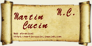 Martin Cucin vizit kartica